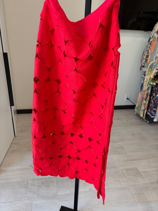 Farm Rio: Red Hearts Euroflax Premium
Linen Midi Skirt - Picture 6 of 12